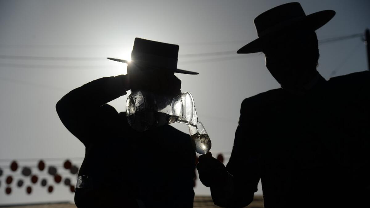 The fair dates back to 1847 when it was originally organized as a livestock fair but has turned into a week of flamenco dancing, music and bullfighting.  CRISTINA QUICLER / AFP