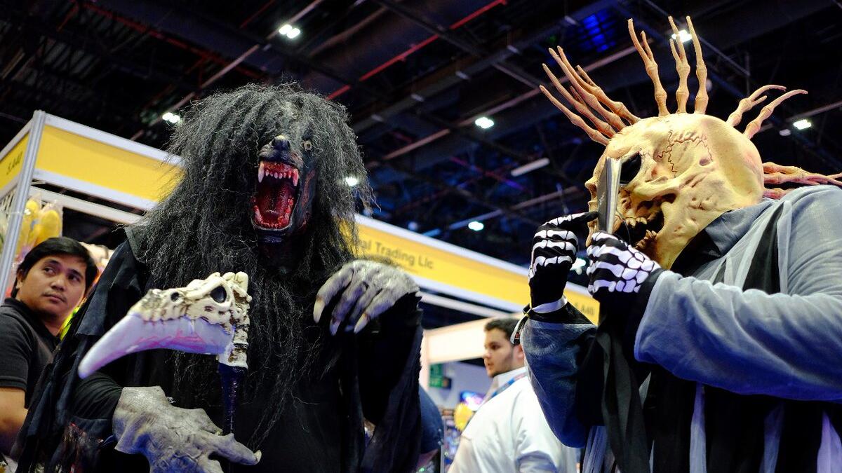 At the Middle East Film and Comic Con at Dubai World Trade Centre on Thursday. (Shihab/Khaleej Times)