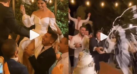 زينة مكي ونبيل خوري يثيران سخرية الجمهور بسبب تأثير الكحول الظاهر عليهما.. فيديو!