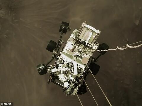 NASA Drops Helicopter on Martian Soil 