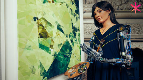 Ai-Da the robot paints and sells her own artwork for $180K