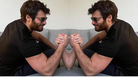 Super Sandokan! Can Yaman Applies a Crazy Stunt and Sets His Arms on Fire! Watch