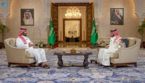 شايفينك حلمنا.. وسم يتصدر الترند بعد مقابلة ولي العهد السعودي محمد بن سلمان