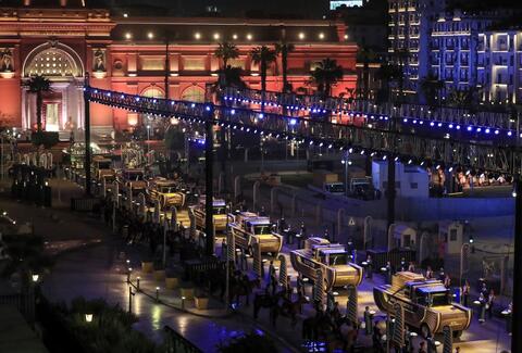 The World Watches The Pharaohs' Golden Parade in Egypt