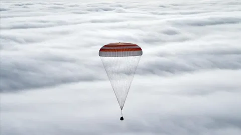 Three Astronauts Return From The ISS to Earth