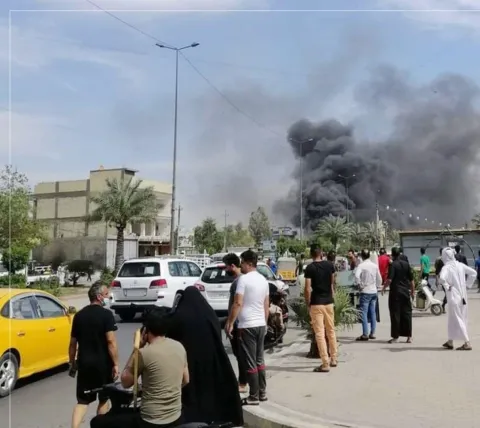 13 قتيلا وجريحا بتفجير استهدف سوقا شعبيا شرق بغداد (فيديو وصور)