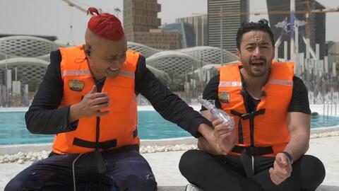 'Angelina Jolie's Lips'! Hamada Helal Seriously Injured in Ramez Galal's Prank.. Video