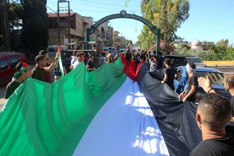 Lebanese Travel to The South Border to Support Palestine