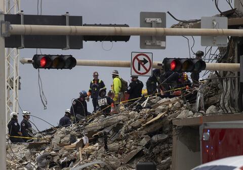 Death Toll in Doomed Miami Building Rises to 24; Search Painfully Slow