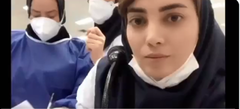 Beautiful Iranian Nurse Recites Poetry for COVID-19 Patients (Video)