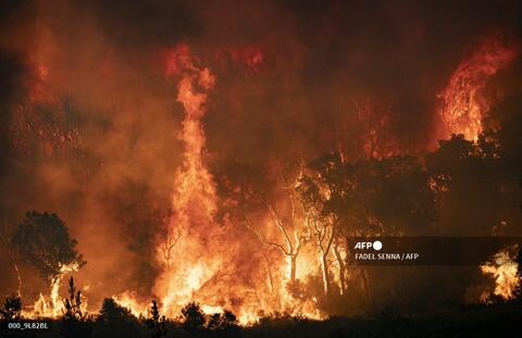 Fires Rage in Northern Morocco 