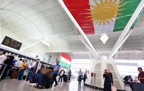 استهداف مطار أربيل بطائرات مسيرة مفخخة