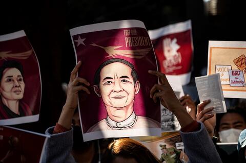 Ex-Myanmar President Win Myint Told to Resign or Else!