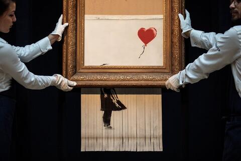 Shredded Banksy 'Love is in the Bin' Expected to Sell for Millions 