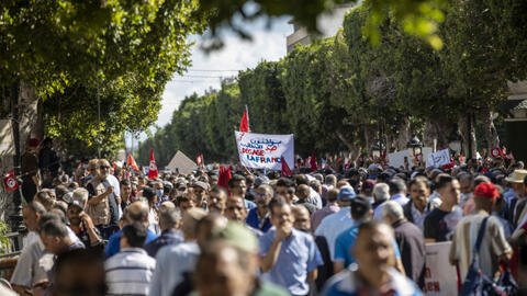 Thousands Protest Against The 'Coup' in Tunis 