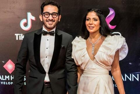 هكذا احتفلت منى زكي بعيد ميلاد زوجها أحمد حلمي