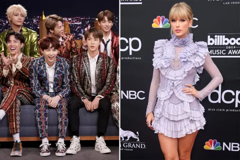 إليك قائمة الفائزين بجوائز AMA لعام 2021.. وتايلور سويفت و BTS يتصدران القائمة!