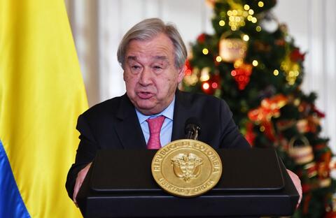 Guterres in Beirut to 'Stand by' Lebanon 