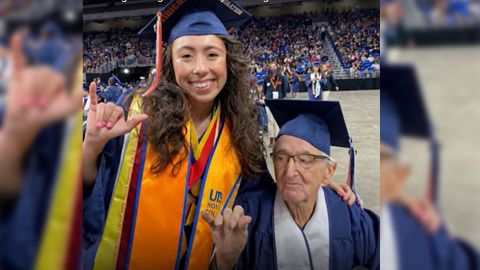 An 88-year-old Graduates From College Along With His Granddaughter