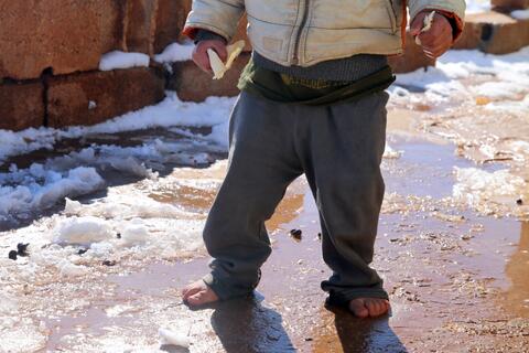 Video of a Syrian Girl Shaking in Snow Storm Goes Viral