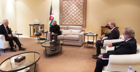 Jordan's King, Israel's Defense Minister Meet in Amman 