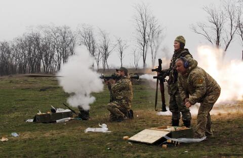 Video Shows Ukrainian Minister of Interior Running Away From  Shelling