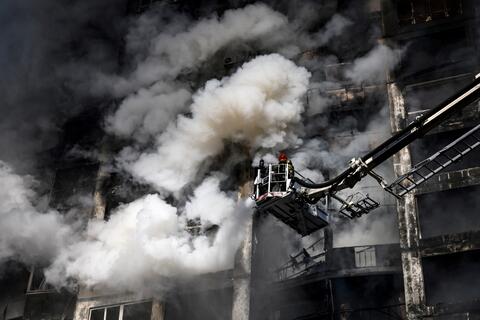 Multiple Powerful Explosions Rock Kyiv (AFP)