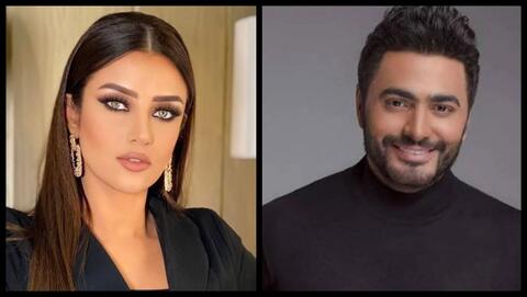 تامر حسني بمواجهة رضوى الشربيني.. ويغني لها 