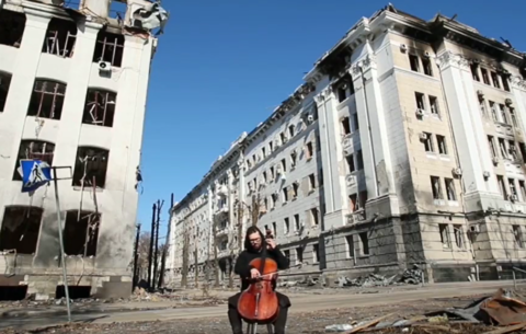 Cello in Kharkiv: Music Amidst The Rubble!