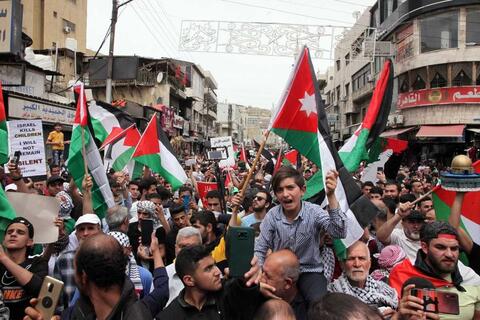 Mass Protests in Jordan Show Solidarity The Al Aqsa Palestinians 