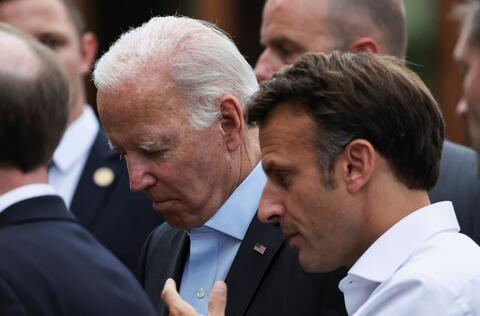 What Did Macron Whisper to Biden on the Sidelines of the G7 Summit?