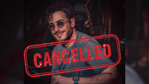 Ziad Burji stands with Saad Lamjarred