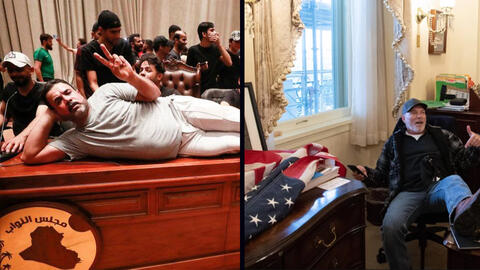 US Capitol Riots vs. Iraqi Parliament Protest, Similar or Different?