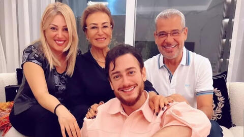 الصور الاولى من عقد قران سعد لمجرد و غيثة العلاكي
