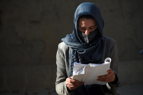 Afghan women protest confiscated rights, shout 