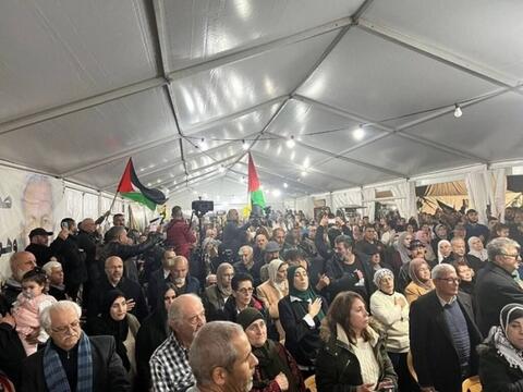 الاستخبارات الاسرائيلية تقتحم مهرجان استقبال 