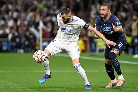 توقيت مباراة ريال مدريد ضد مان سيتي في دوري أبطال أوروبا 2023 والقنوات الناقلة
