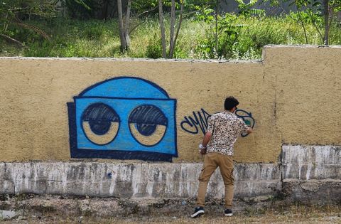 MigTheRobot's graffiti journey in Jordan 