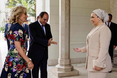 From Jordan, Jill Biden arrives in Egypt