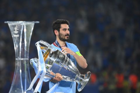 غوندوغان يتحدث عن مستقبله مع مانشستر سيتي بعد الفوز بدوري الأبطال