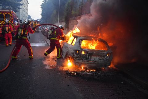 Riots in France's Nanterre after teen killed by police