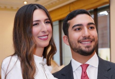 اللقطات الأولى من زفاف طارق ناصر جودة ابن الأميرة سمية بنت الحسن