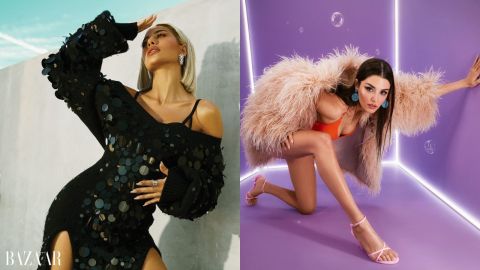 What is Model Roz doing with Hande Erçel? (video)