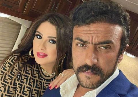 ياسمين عبد العزيز و زوجها في أحدث ظهور لهما:(ما بيضحك أهوووو)