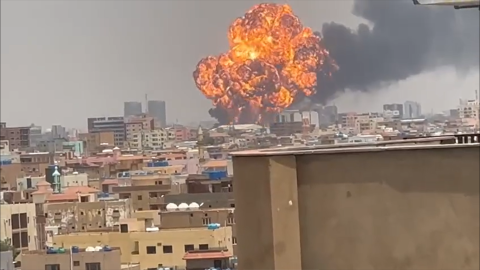 Explosion rocks Sudan's capital: Watch the video footage