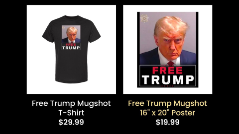 Donald Trump mugshot merch makes more than $7m