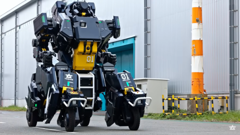 The Iconic famous Gundam from the anime series comes to life in a real life-sized robot!