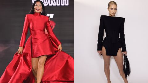 Paris Hilton and Mona Zaki slay Paris Fashion Week