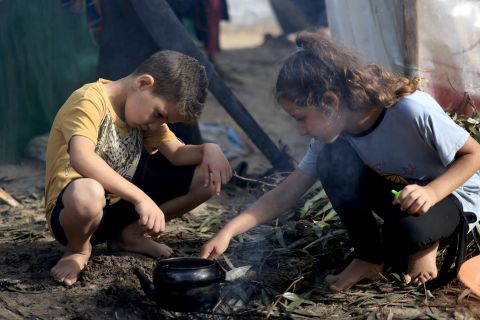 Palestinian kid turns olive cake residue to fuel 