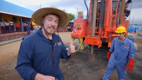 MrBeast builds 100 wells in Africa!